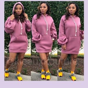 Hoodie Dress...Fall has arrived!